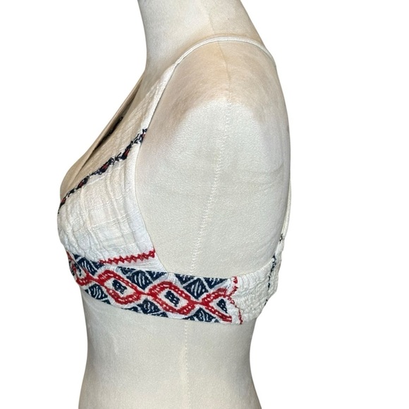 Raga Revolve Amalia Bralette in White Red Blue Win Women’s Size Medium NEW - Picture 7 of 13